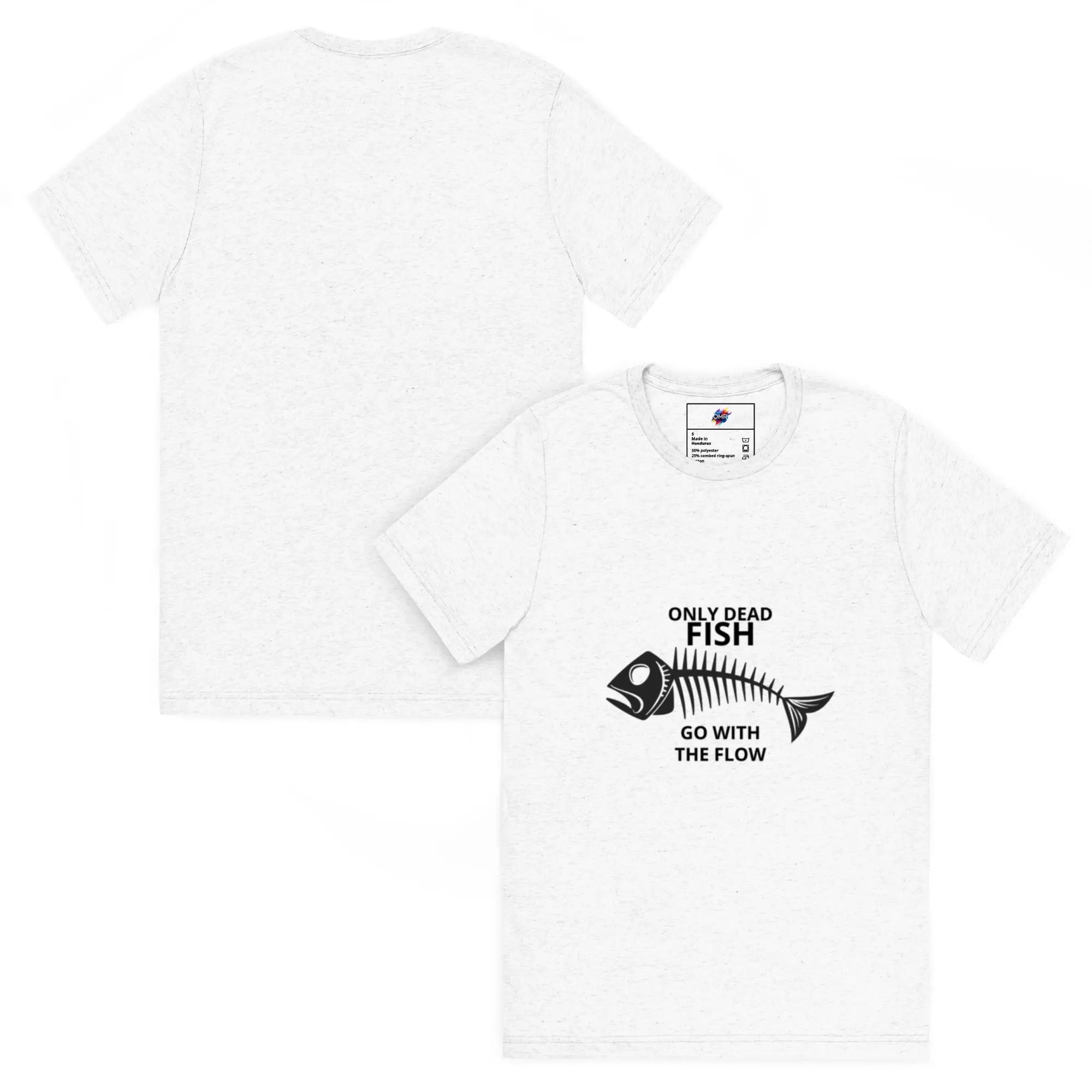 T-shirt a unisex sottile pesci morti